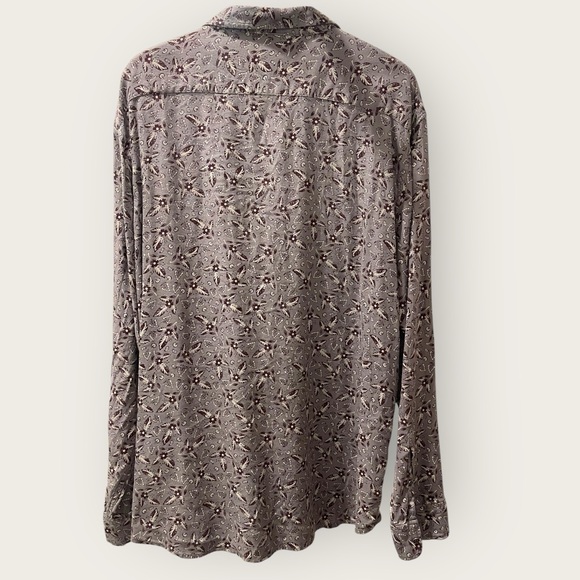 Men's Patterned Shirt - Gray - Picture 2 of 3